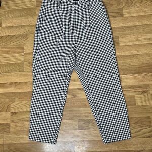 Cute Mini Plaid Bag Waist Ankle Trousers by Express